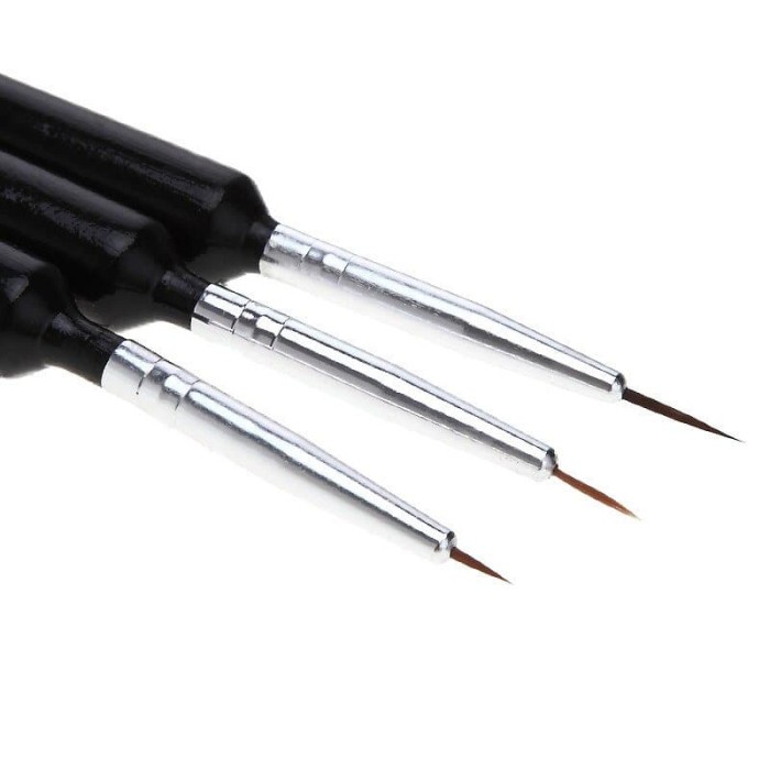 

Kulu Kuas Seni Lukis Tipis Liner Brush 3 Pcs