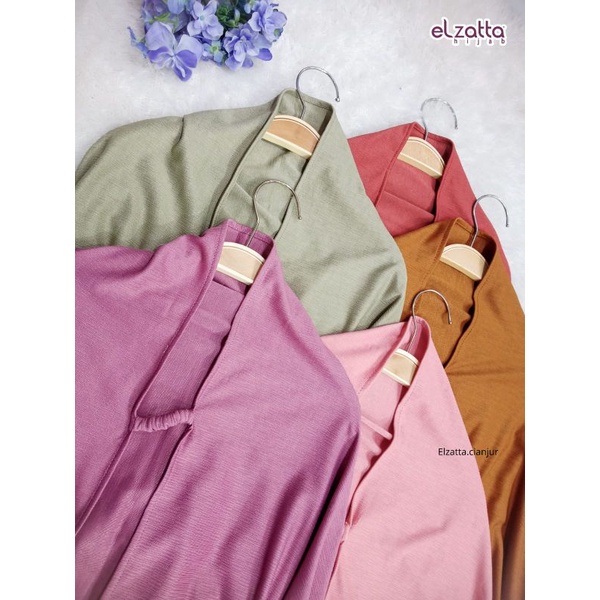 ELZATTA DAUKY HIJAB INSTAN PASHMINA KNIT INSTAN PASHMINA BAHAN RAYON KNIT ELZATTA JILBAB ELZATTA JIL