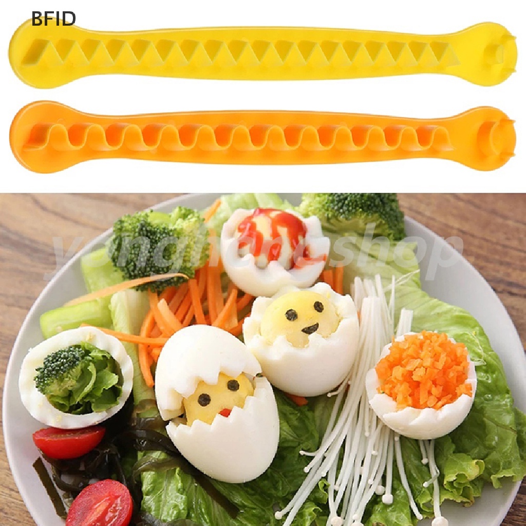 [BFID] 2pcs Fancy Cooked Eggs Cutter Telur Rebus Alat Kreatif Bento Potong Pembentuk Bunga [ID]