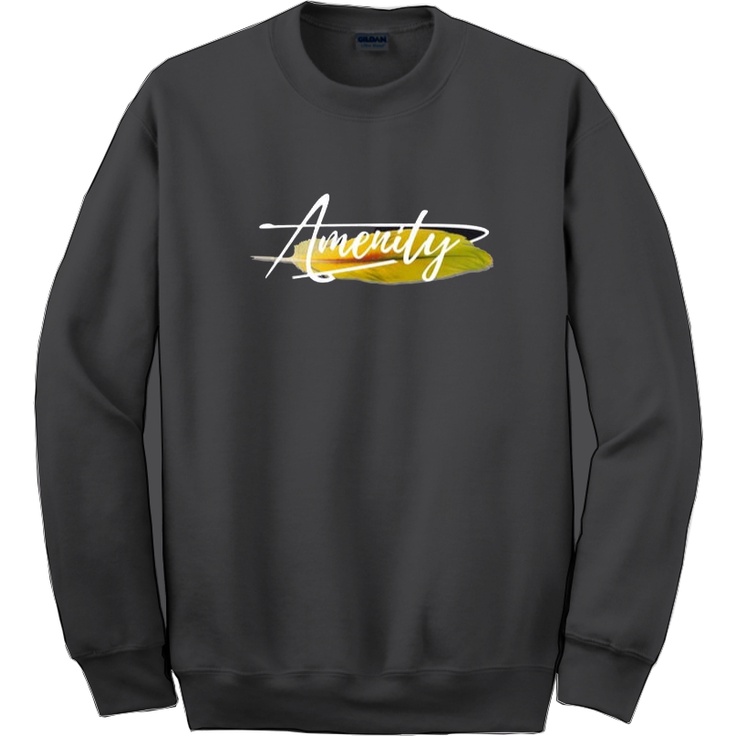 crewneck sweater pria kekinian motif ARMENITY termurah /bahan fleece lembut dan tebal