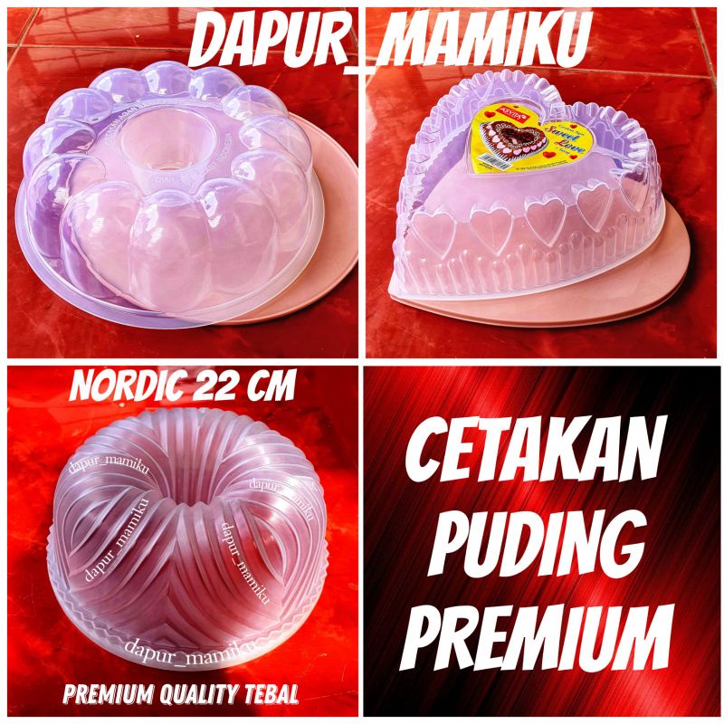 DAPURMAMI Cetakan Agar Cetakan Puding Pudding Citakan Podeng Bunga Cetakan Hati Love Valentin Cetakan Love