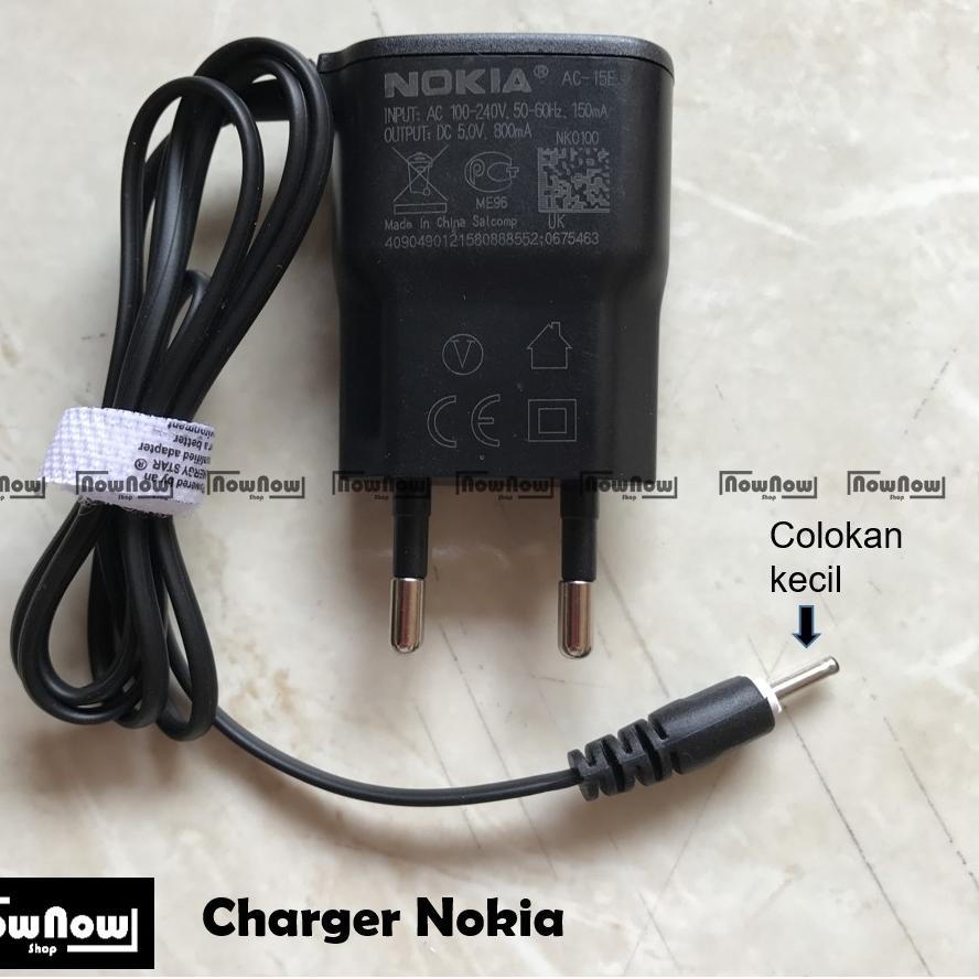 Travel Charger Nokia Jadul Original Cas Casan Travel Adapter HP Colokan Kecil [MGA.14Ja23ᴷ]
