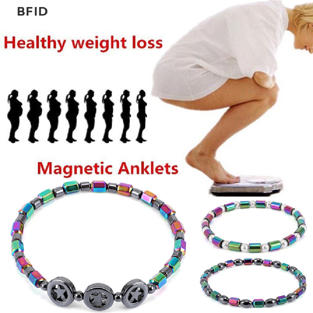 [BFID] Batu Hematite Penurun Berat Badan Gelang Kaki Terapi Healthy Slimming Anklet Lady [ID]