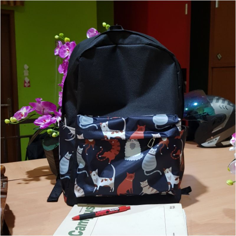 Tas sekolah SD SMP SMA Ransel Kantong Motif polofelix