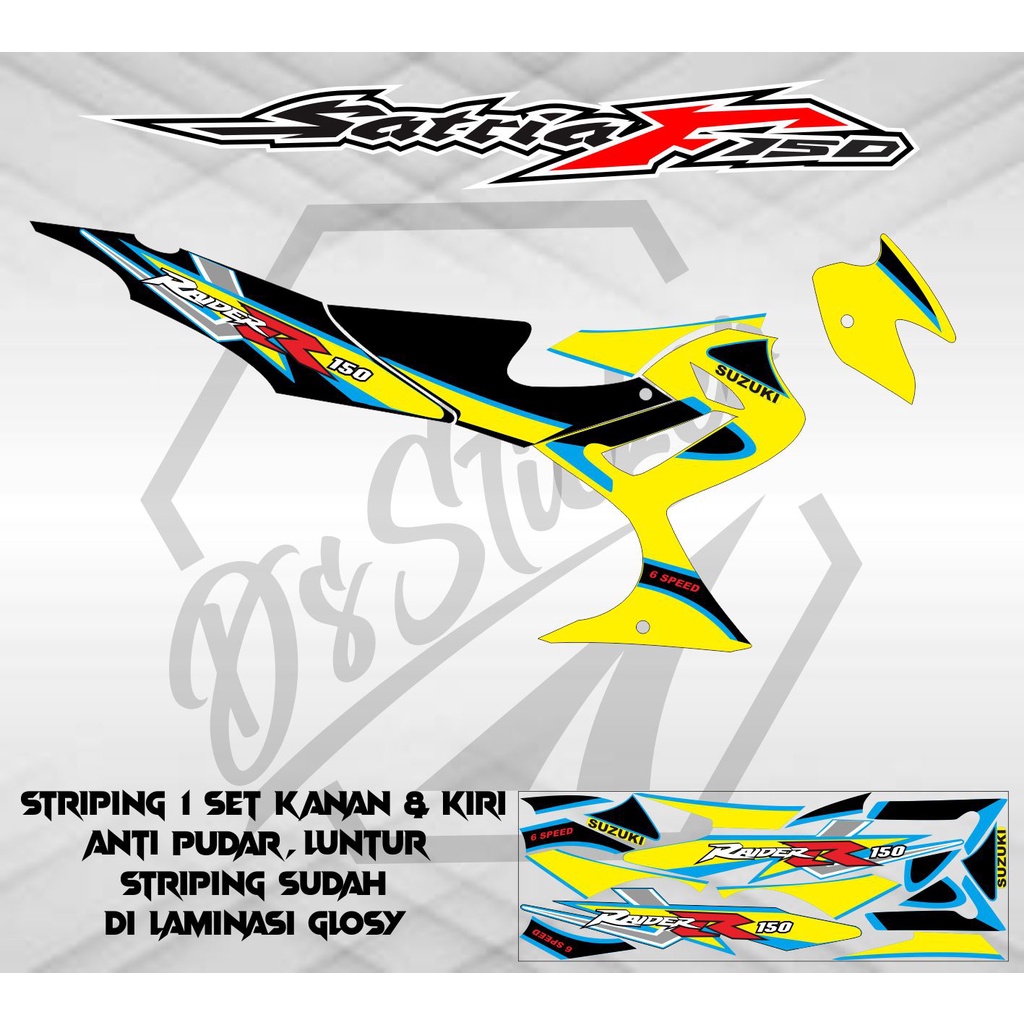 STRIPING VARIASI SATRIA FU CKD THAILAND