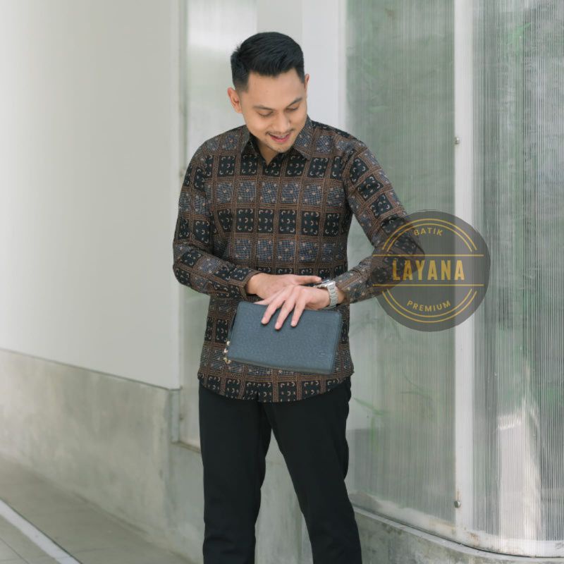 Kemeja Batik Modis Style Anak Muda Slimfit Premium Full Puring Body Terbaik