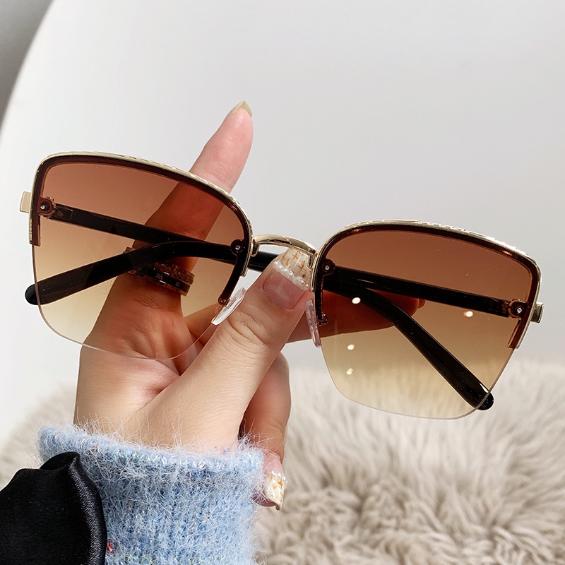 Kacamata Hitam Fashion Square Shades Untuk Wanita/Pria Eyewear