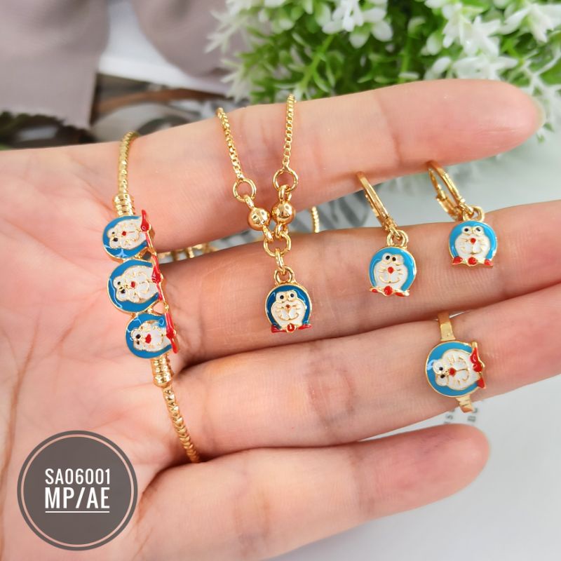 Perhiasan Set Anak Doraemon Gold SA06001