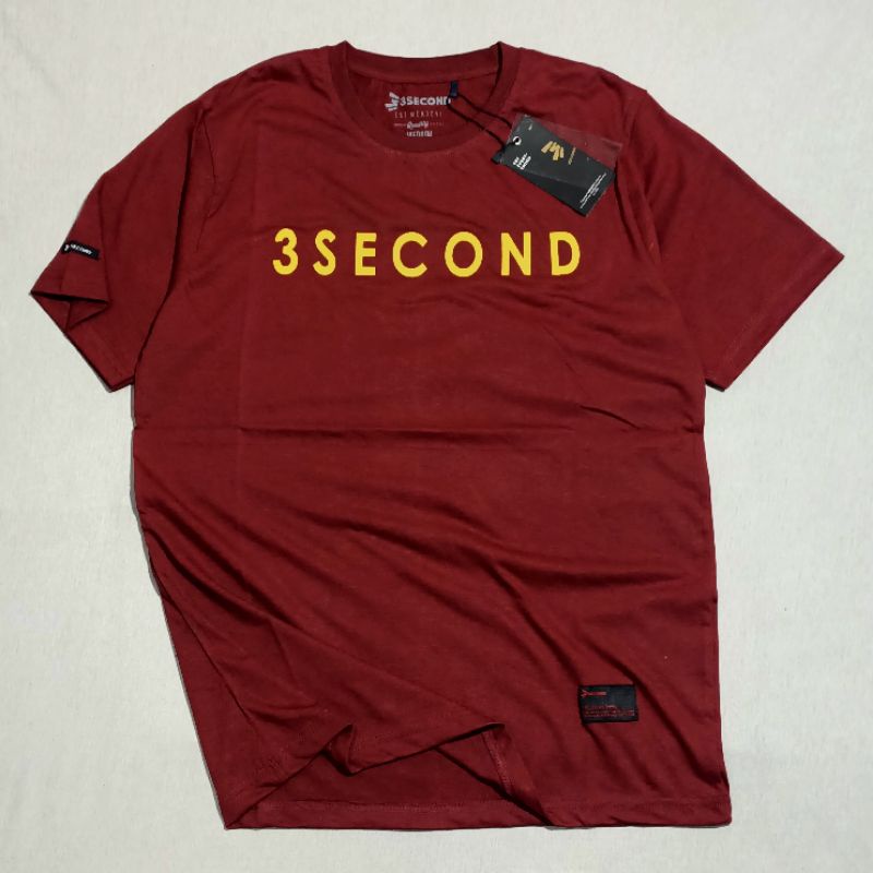 PROMO KAOS 3SECOND PRIA FREE STIKER TSHIRT DISTRO MAN BASIC THREESECOND FULLPRINT BAJU OBLONG COWOK