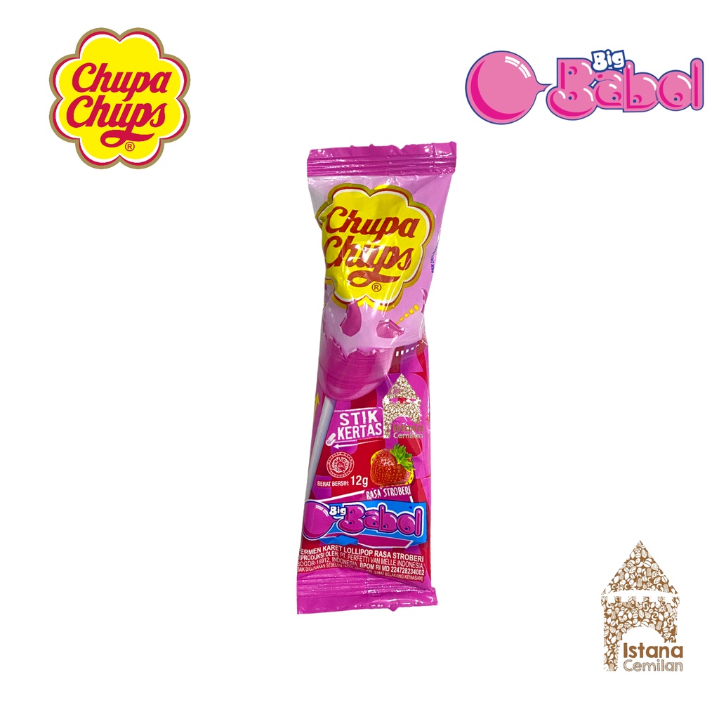 Chupa Chups Big Babol Permen Lollipop Permen Karet 12 Gram