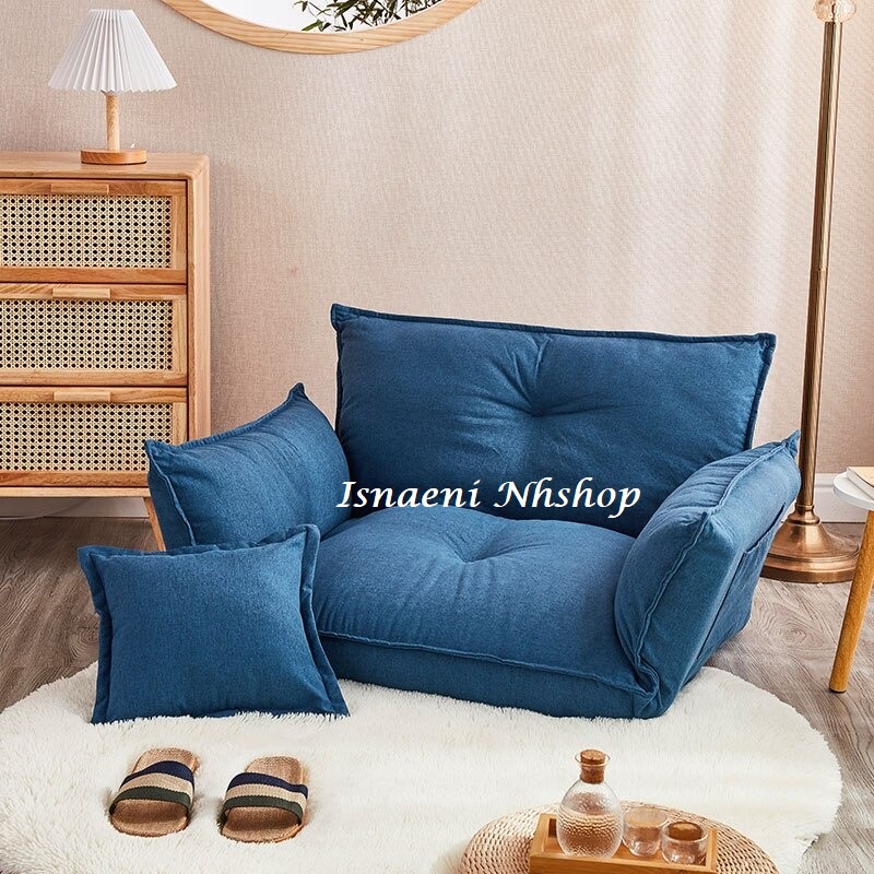 Fabric Sofa Single Seat Tanpa Kaki/Sofa Lantai Santai/Sofa Belajar/Sofa Ruang Tamu/Kamar/Sofa Game