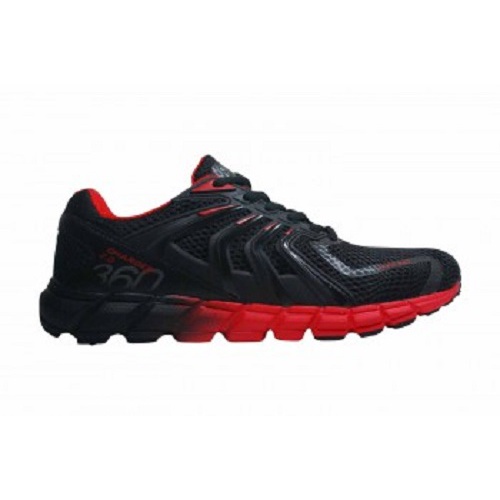SPOTEC GERALD Sepatu Running HITAM / MERAH