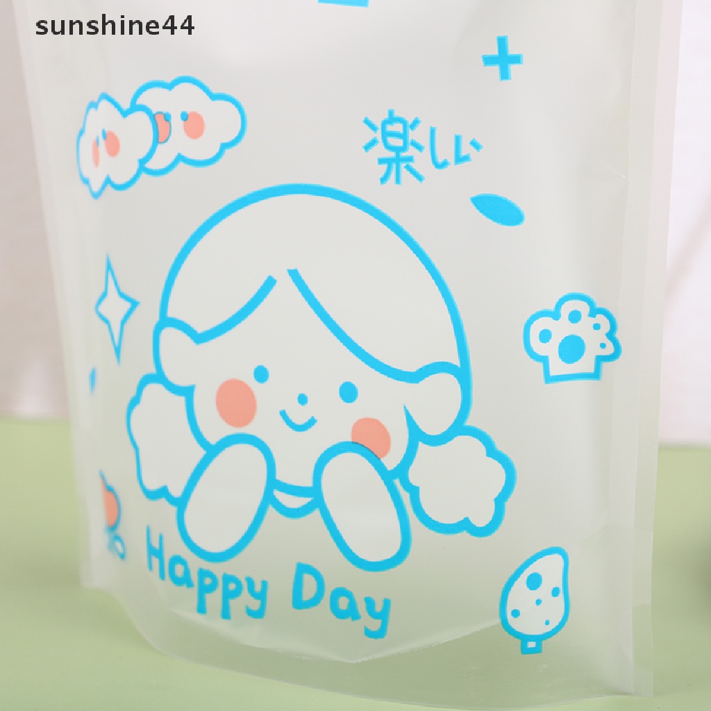 Sunshine 10pcs 23.5 * 15.5 cm Vertikal Kartun Tas Makanan Ringan Biskuit Permen Kemasan Hadiah Tas.