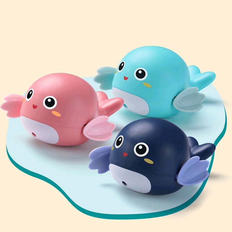 MAINAN MANDI ANAK BENTUK IKAN PAUS/MAINAN PAUS BERENANG