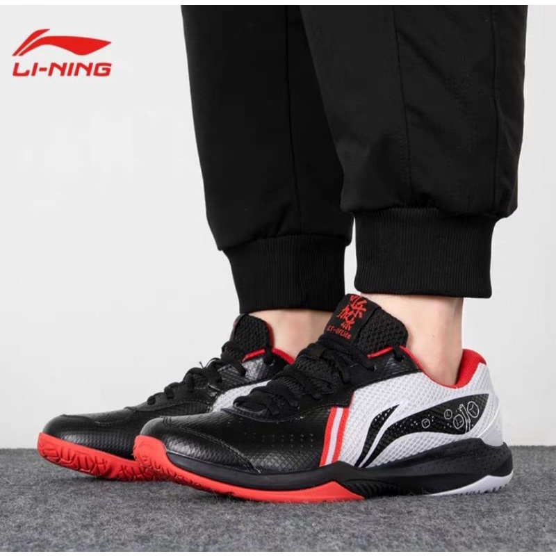 SEPATU BADMINTON LINING LT-01 LITE BLACK | LEI TING 01 LITE LI-NING AYTS020