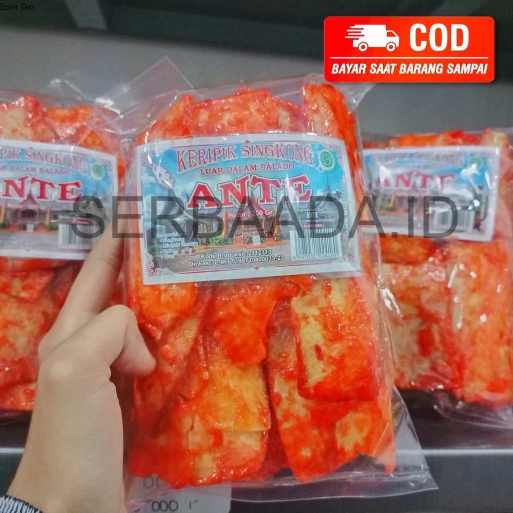 

KRIPIK SINGKONG BALADO/KRIPIK SANJAY 200gr/snack kiloan Keripik kripik Singkong Balado sanjay pedas manis 200 gram makanan ringan cemilan/