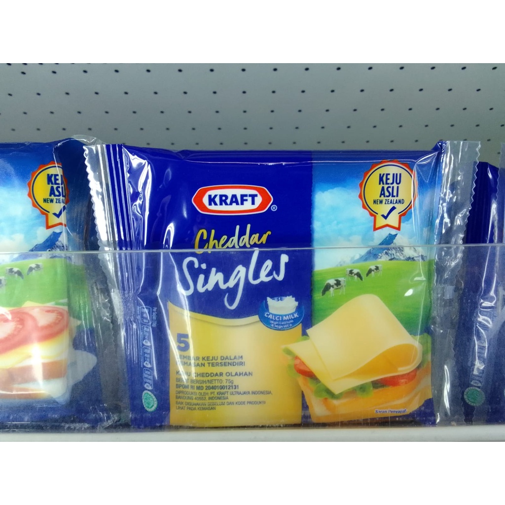 

Keju Kraf Singles Regural 5 Slice 75Gram