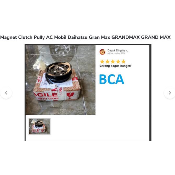 Magnet Clutch Ac Mobil Daihatsu Gran Max Grandmax Grand Max Granmax