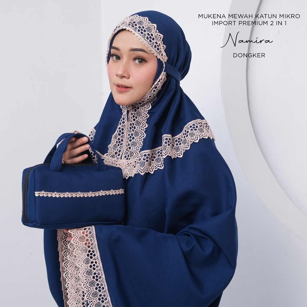 MUKENA BALI TASIK - MUKENA DEWASA 2 IN 1 MEWAH KATUN MIKRO IMPORT PREMIUM NAMIRA