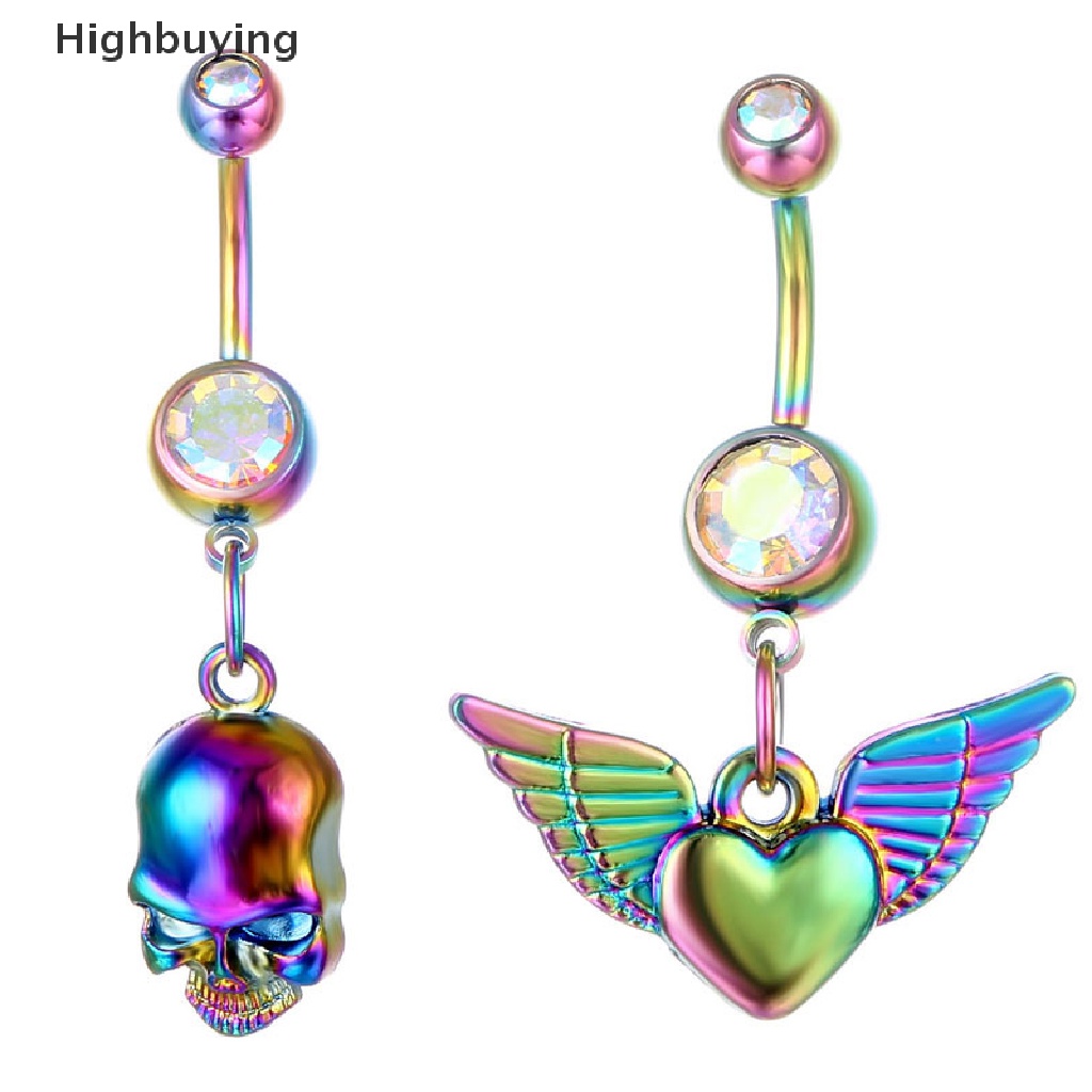 Hbid Surgical Steel Belly Button Ring Fashion Heart Belly Jewelry Cincin Pusar Bintang Laut Cincin Pusar Perhiasan Pusar Hadiah Grilfriend Glory