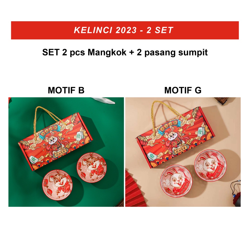 HAMPERS Imlek / Natal FREE KARTU UCAPAN  [+ Kardus dpt GARANSI PECAH] Souvenir Mangkok Mangkuk /Bowl Set / Paket Peralatan Makan Mangkuk Keramik Sumpit Kayu / Hampers Hadiah Japanese / Kado Ulang Tahun Ultah/Wedding Pernikahan / Pindahan