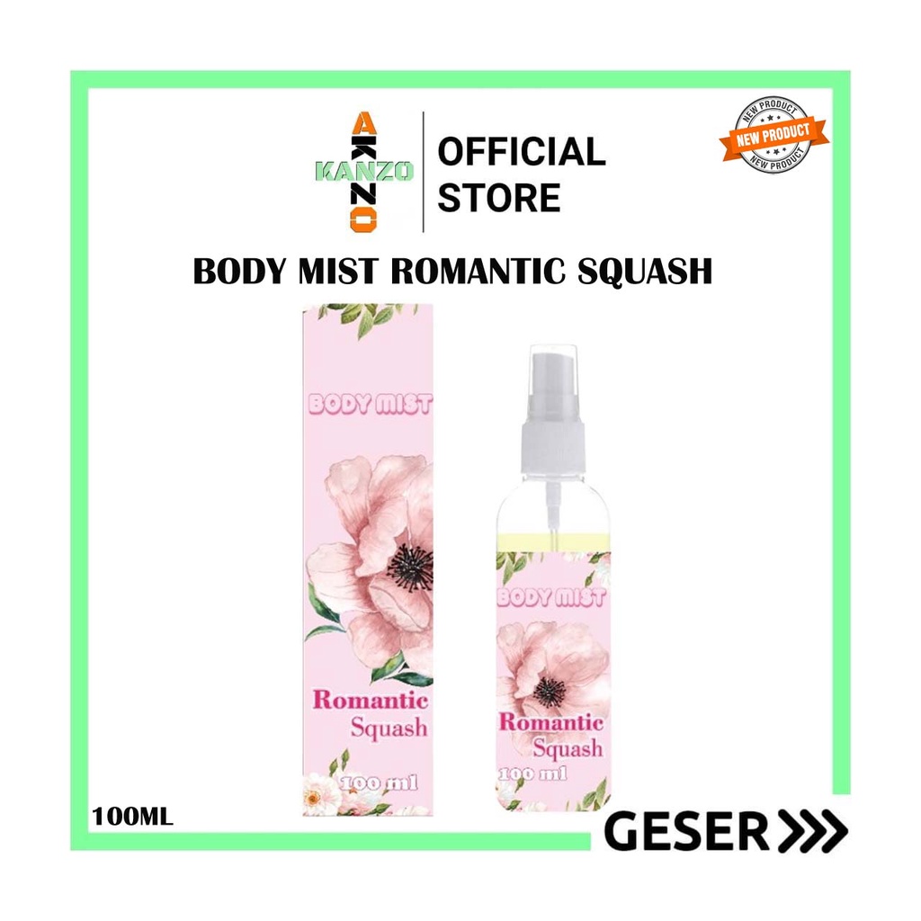 Kanzo - Parfum Body Mist Romantic Squash 100ml Premium / Body Mist Romantic Squash 100ml / Parfum Romantic 100ml Best Seller