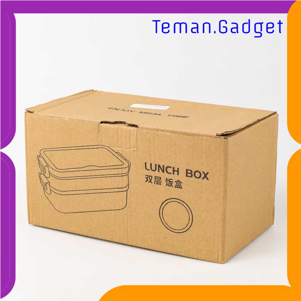 TG - DPR SDGRP Kotak Makan Lunch Bento Box Food Container Double Layer Bowl - JT-008