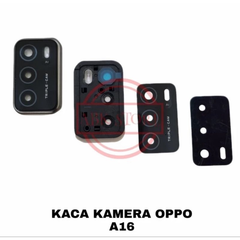 KACA KAMERA LENSA CAMERA BELAKANG OPPO A16 RING KAMERA ORIGINAL