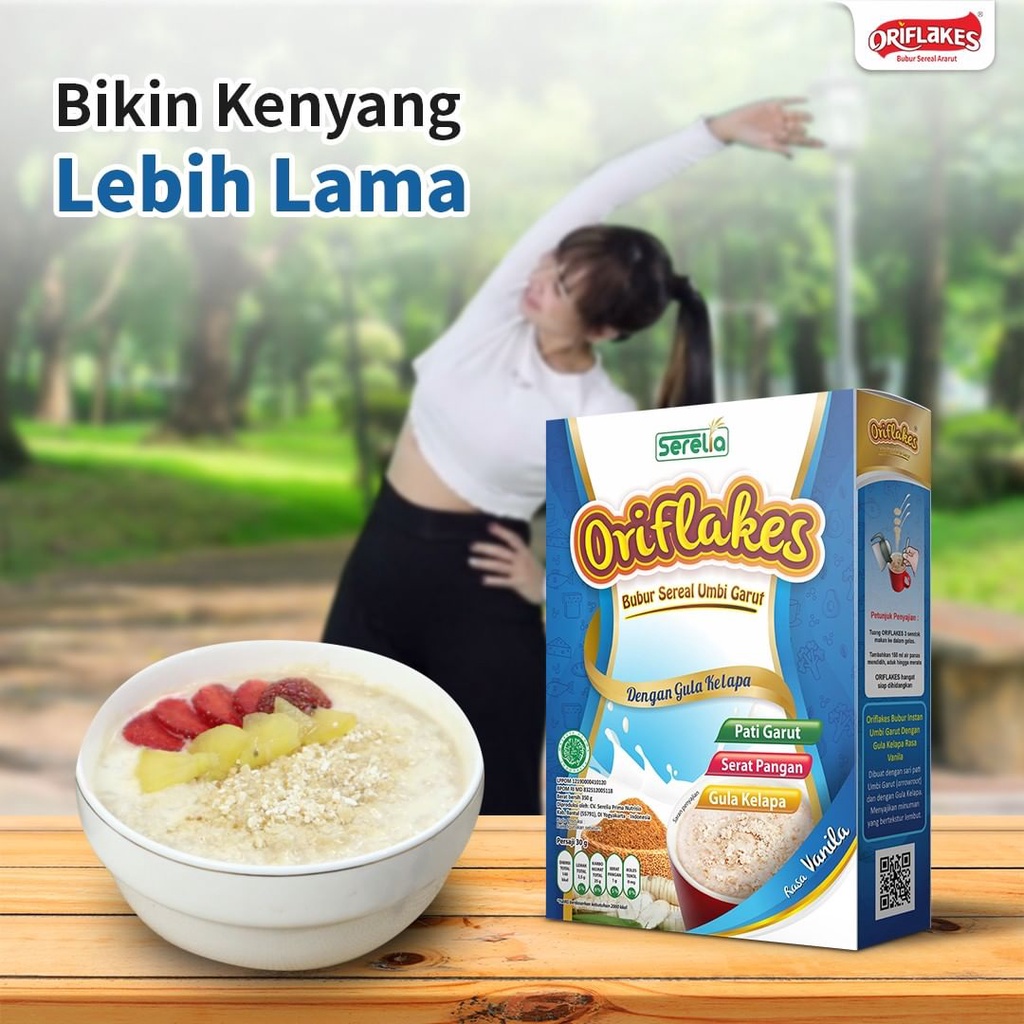 

Oriflakes Slimy Sereal solusi diet, Pelangsing badan, Obat pelangsing 350 gr