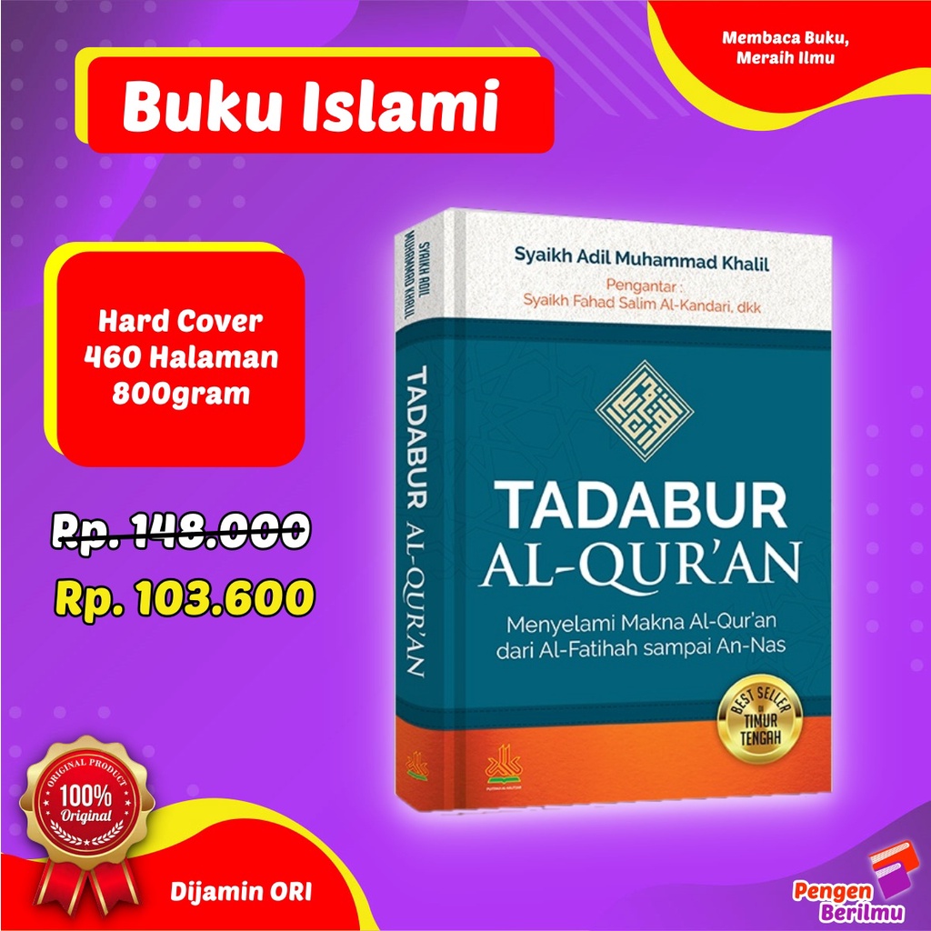 Jual Tadabur Tadabbur Al Quran Buku Bacaan Islami 100 Buku Original Hard Cover 0122