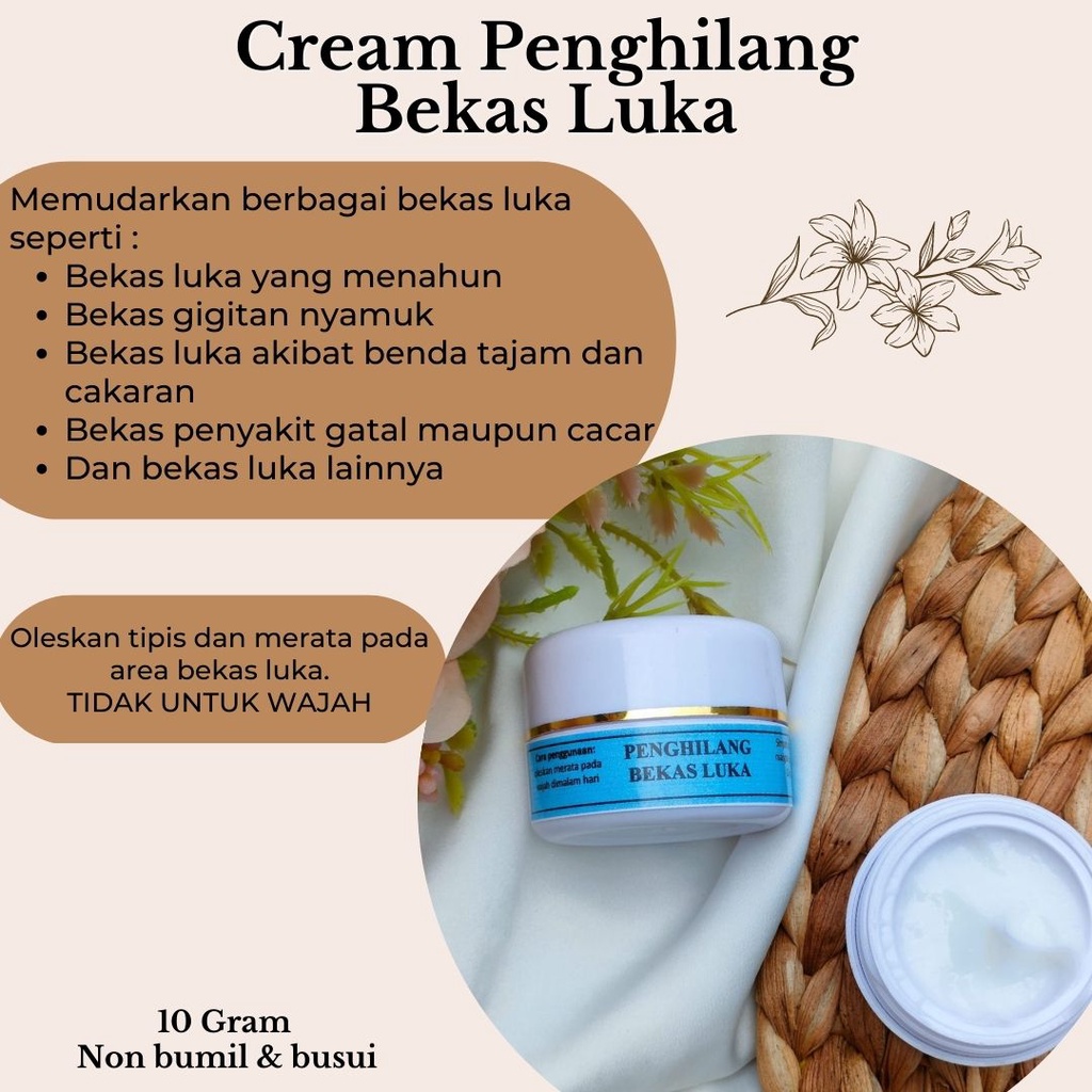 CREAM PENGHILANG BEKAS LUKA/Bekas luka menahun bekas cacar