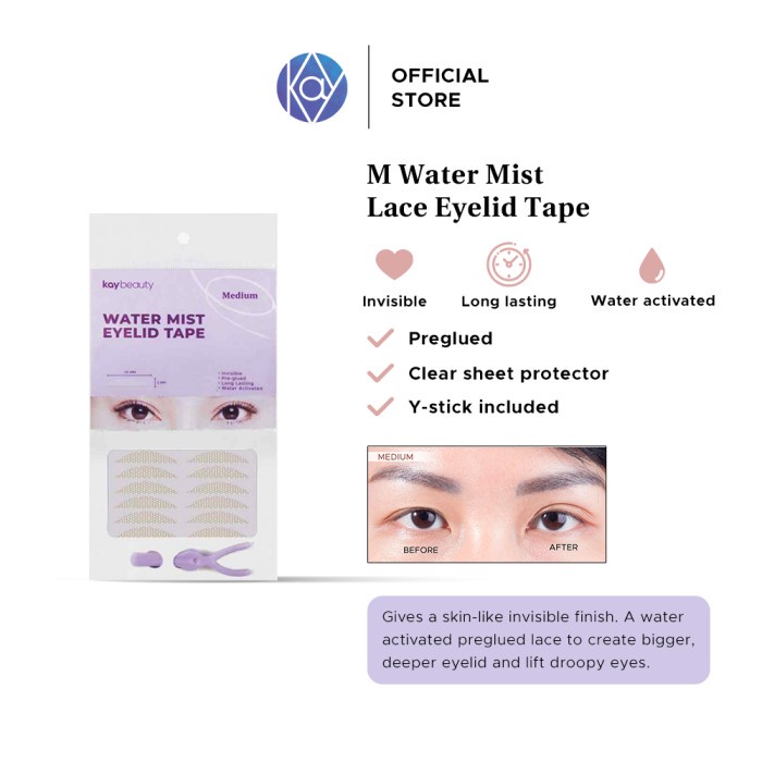 Diskon !! Kay Beauty M Water Mist Lace Eyelid Tape