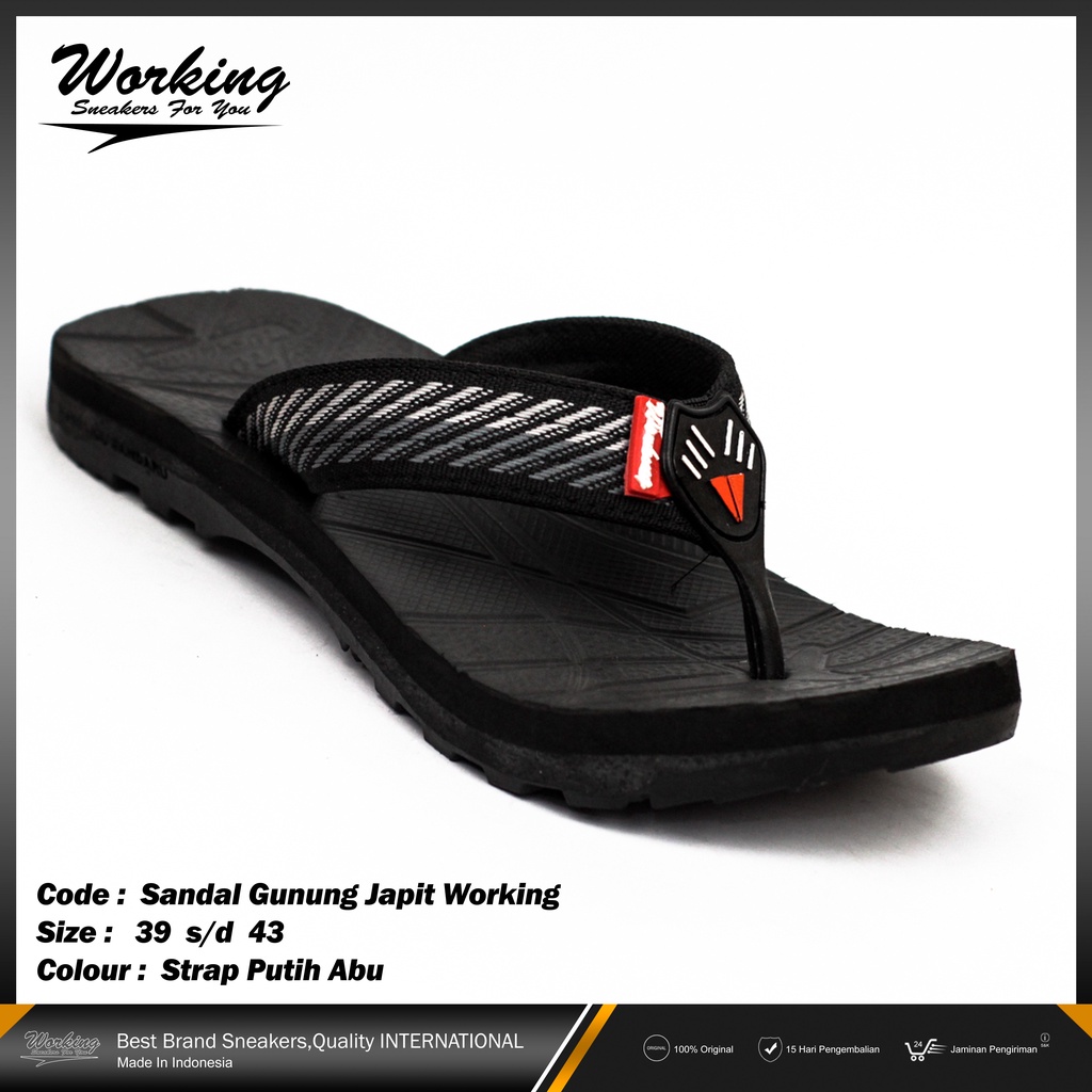 Sandal Japit Gunung Pria Working Size 39-43