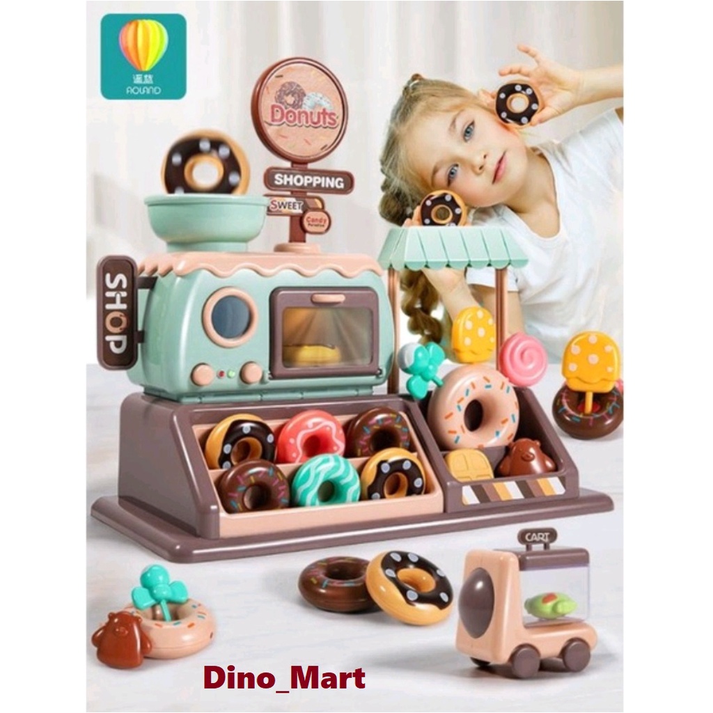 Mainan Anak Donuts Shop - Toko Donut - Dino Mart