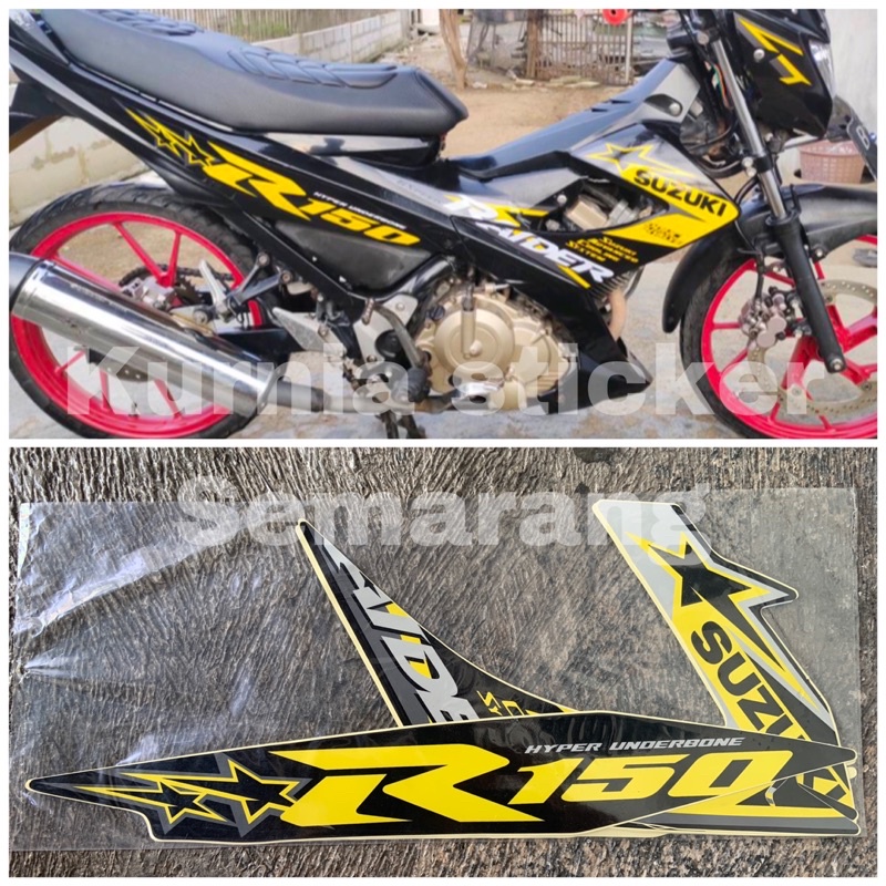(COD) Suzuki Satria FU FL Type S R150 - Striping Stiker Variasi Satria FU Facelift