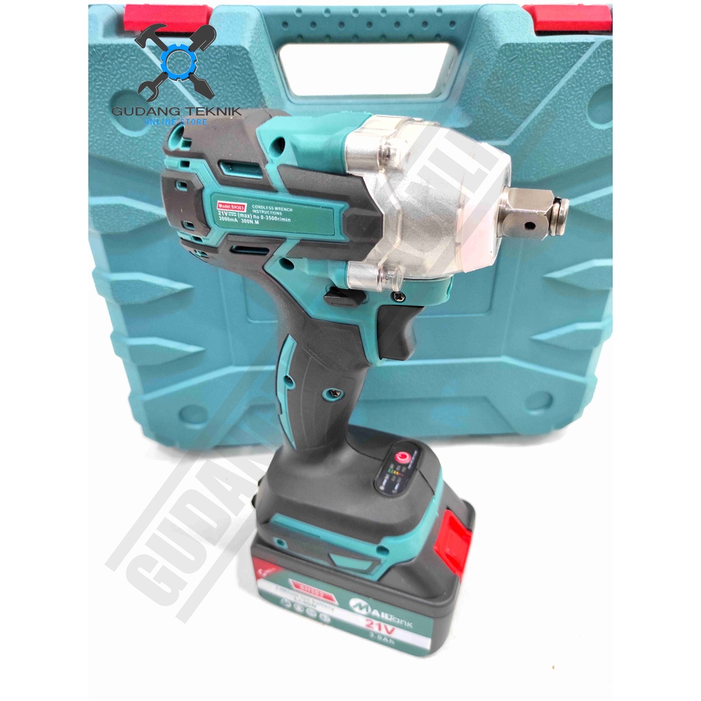 Impact Wrench CORDLESS MAILTANK SH363 BRUSSLESS  / Mesin Pembuka Buka Pengencang Baut BATERAI BATERY  SH 363 SH-363 MAILTANK