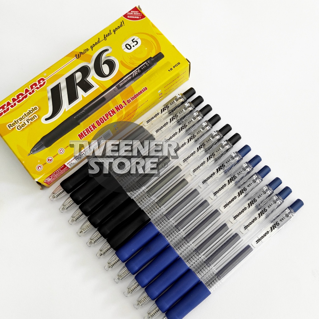 

(1PCS) STANDARD JR6 Gel Pen 0.5mm | Ballpoint Pulpen Bolpen Pen
