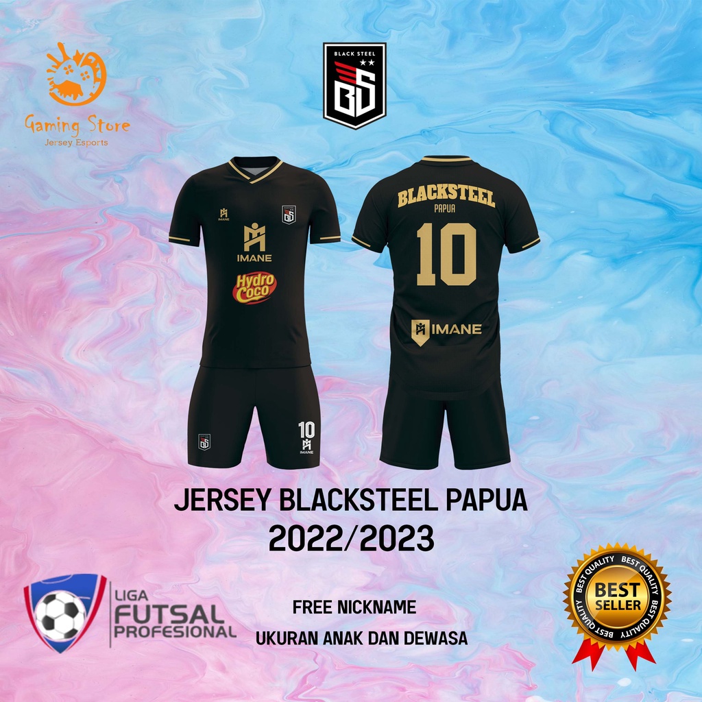 Jersey Blacksteel Papua 2022/23 Terbaru