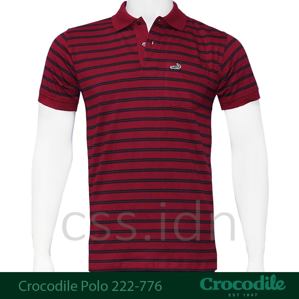 Kaos Kerah Polo Pria Crocodile Slim Fit 222-776