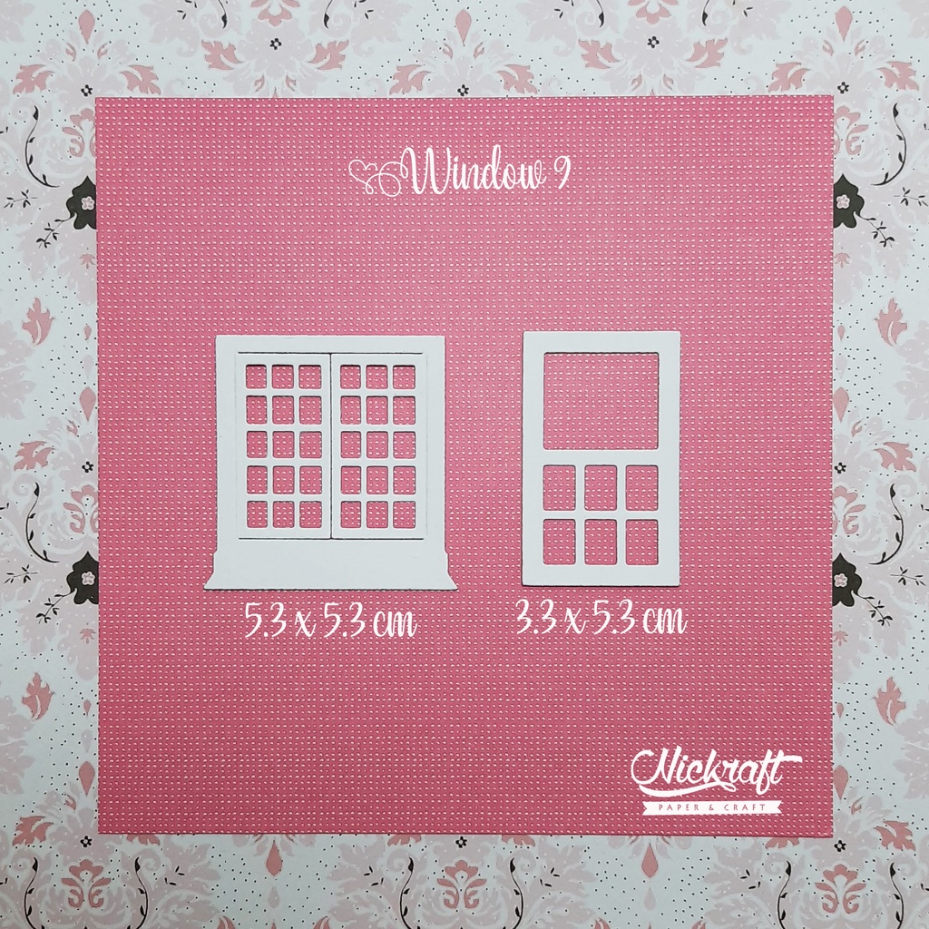 

WINDOW #9 - Die Cut Hiasan Scrapbook Jurnal Journaling Bujo Jendela