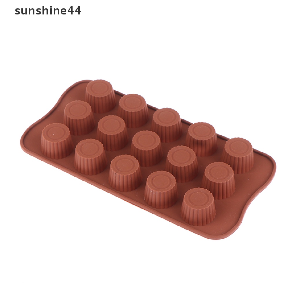 Sunshine Cetakan Silikon Rongga 15cetakan Coklat Alat Dekorag Kue Aksesoris Dapur.