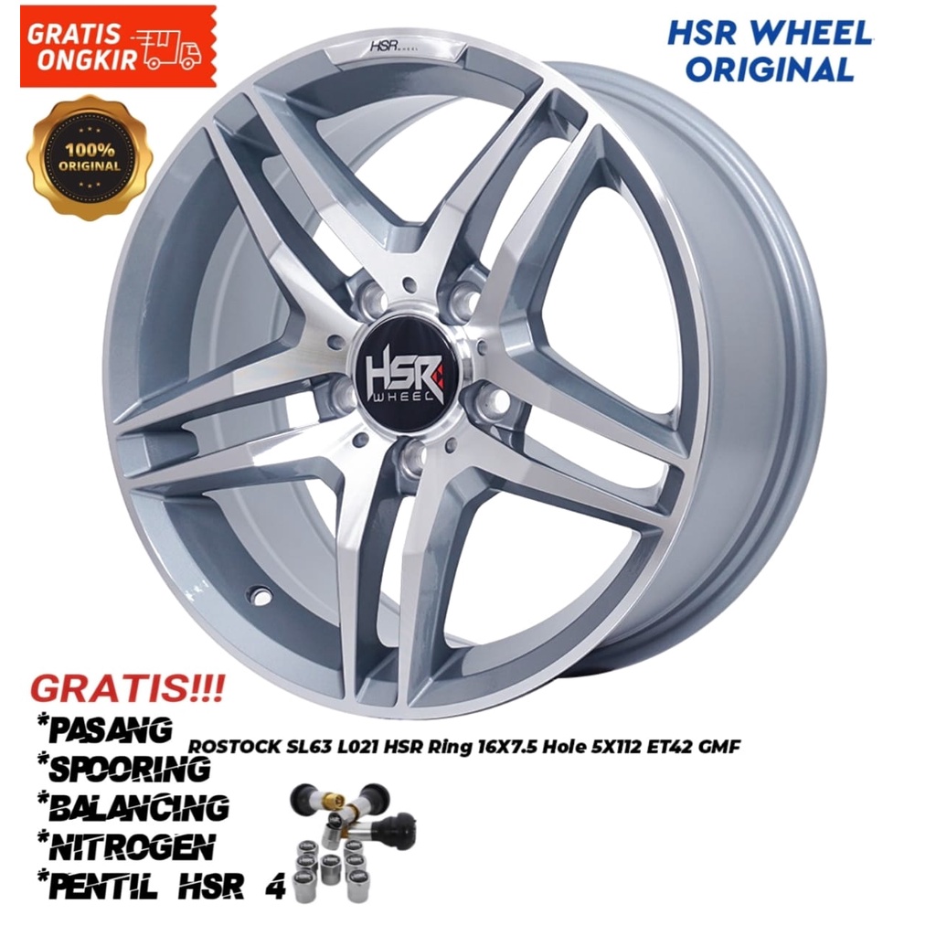 Velg mobil mercy,bmv,vw,porsche,mini cooper,supra HSR ROSTOCK SL Ring16