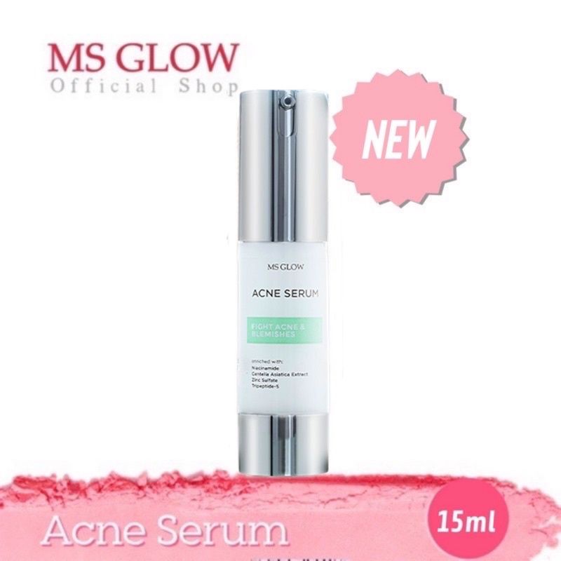 ACNE SERUM MS GLOW (Merawat kulit Berjerawat, Komedo, dan berminyak)