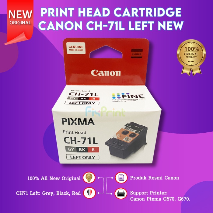 Print Head CH-71L CH-71R Printhead Cartridge Printer Canon G570 G670 CH71L CH71R