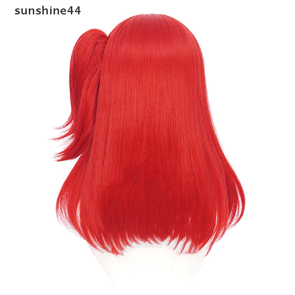 Sunshine Anime Bocchi The Rock Cosplay Gotou Hitori Cosplay Rambut Palsu Merah Panjang 50cm.