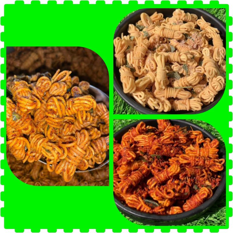 

[READY SESUAI STOK SIAP KIRIM] Mie gulung rasa original asin dan pedas asin 100 gr