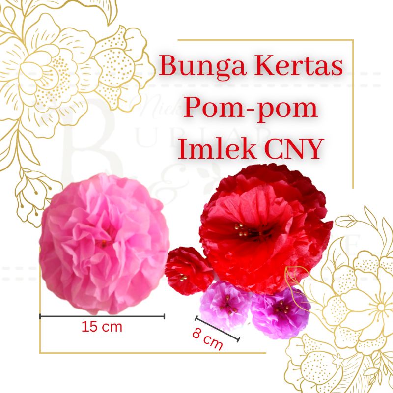 

Bunga Kertas pompom tahun baru imlek CNY