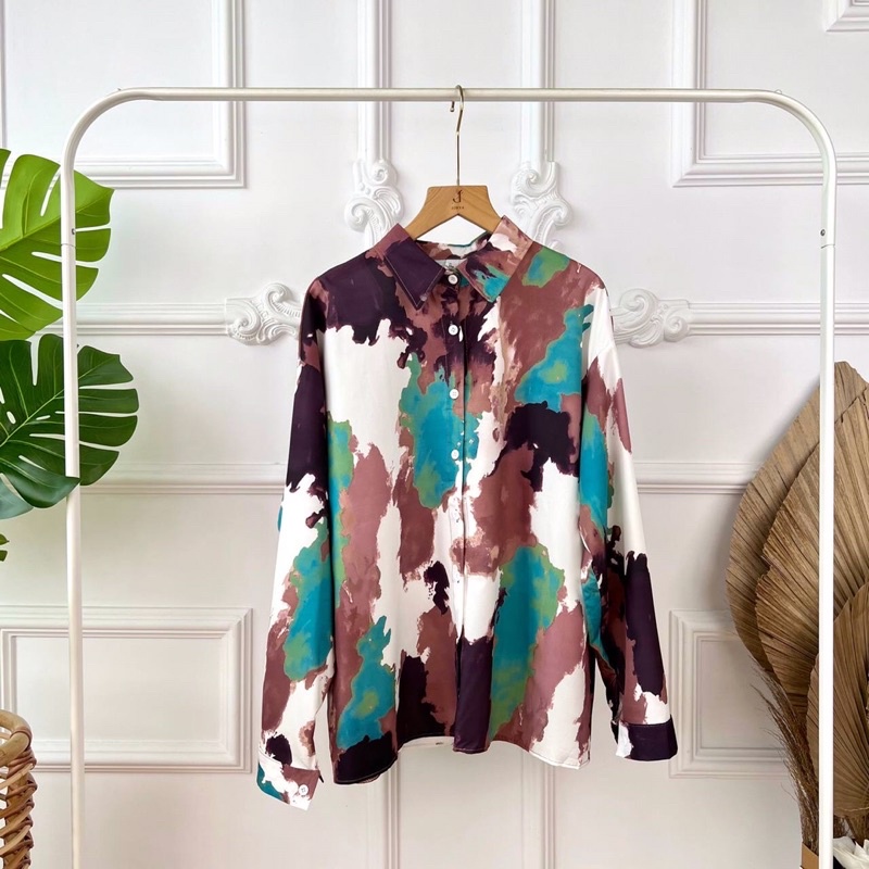 [GROSIR] JR8008 - KEMEJA AUBREY (4pcs @ Rp 79.000)