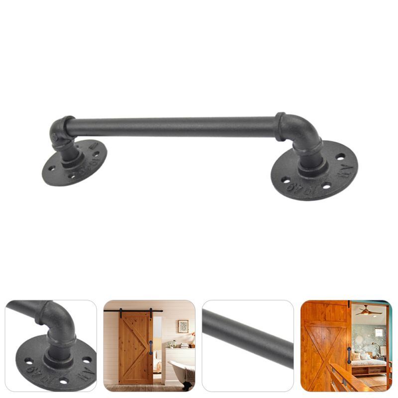 Handle Besi Pintu Industrial 25/35cm Gagang Pintu Besi Industrial/Sliding Barn Door Handle