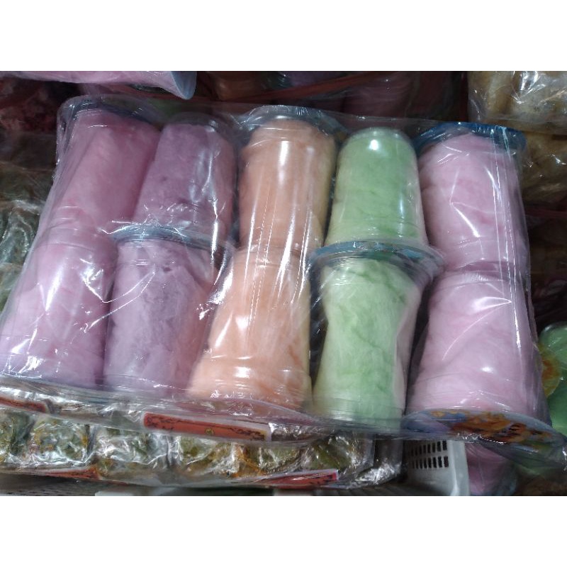 RAMBUT NENEK KEMASAN CUP GELAS isi 10pcs ARUM MANIS